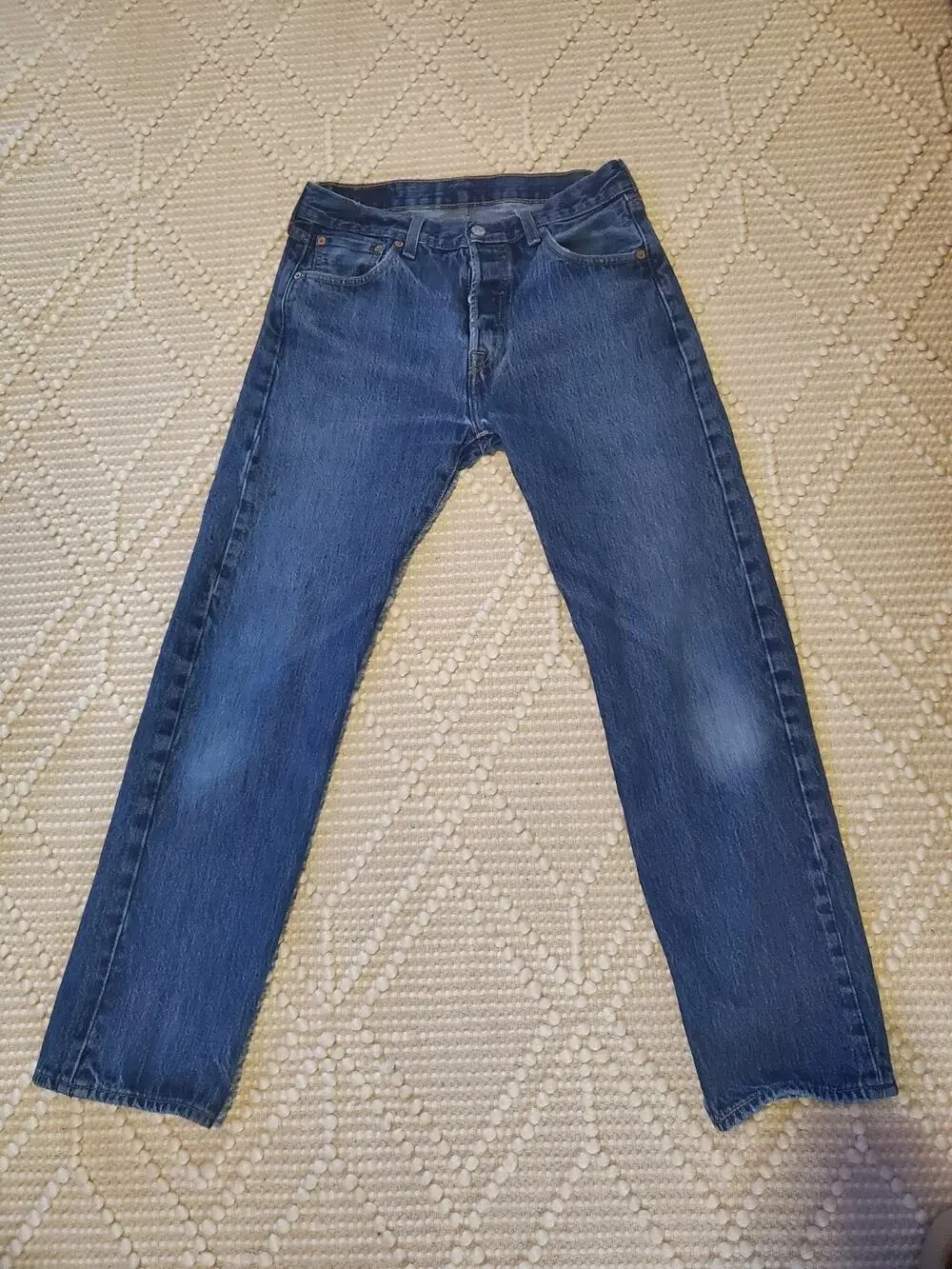 Levi's Men's 501 30x30 Original Straight Fit Jeans - Dark Wash
